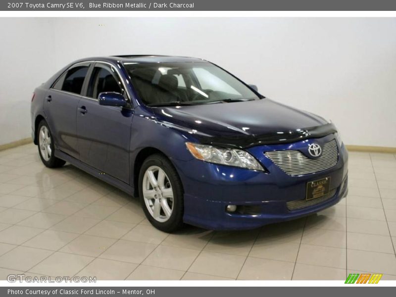 Blue Ribbon Metallic / Dark Charcoal 2007 Toyota Camry SE V6