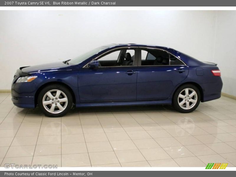 Blue Ribbon Metallic / Dark Charcoal 2007 Toyota Camry SE V6