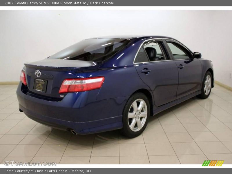 Blue Ribbon Metallic / Dark Charcoal 2007 Toyota Camry SE V6