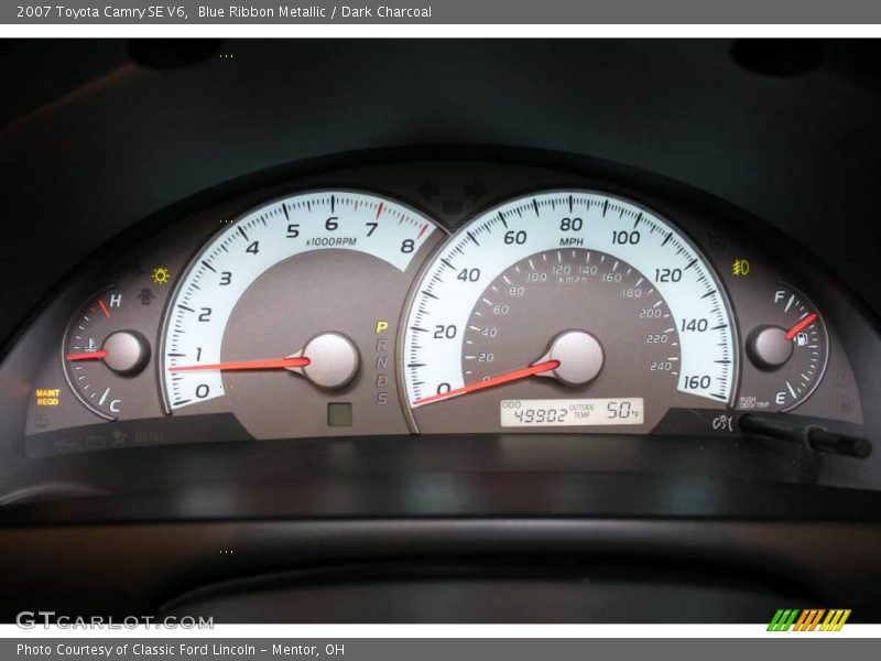 Blue Ribbon Metallic / Dark Charcoal 2007 Toyota Camry SE V6