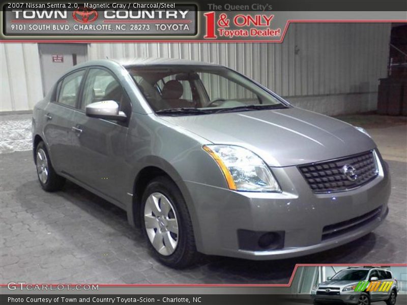 Magnetic Gray / Charcoal/Steel 2007 Nissan Sentra 2.0