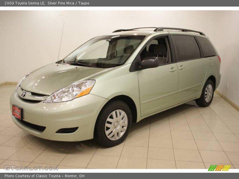 Silver Pine Mica / Taupe 2009 Toyota Sienna LE