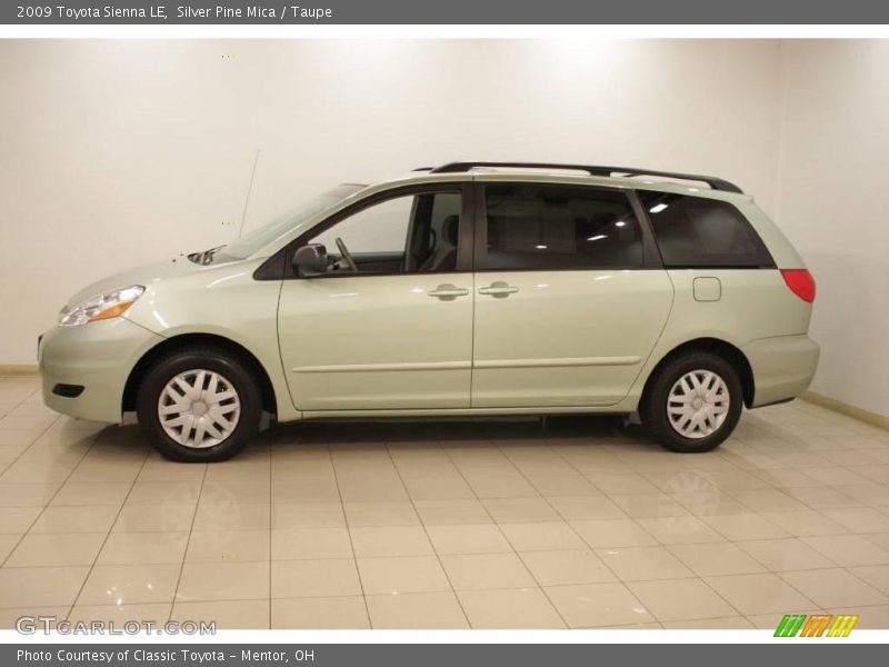 Silver Pine Mica / Taupe 2009 Toyota Sienna LE