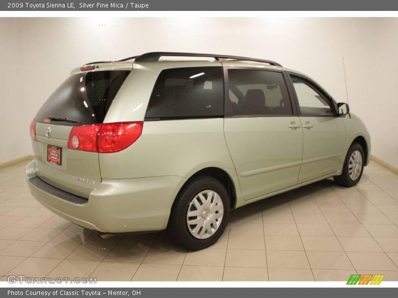 Silver Pine Mica / Taupe 2009 Toyota Sienna LE