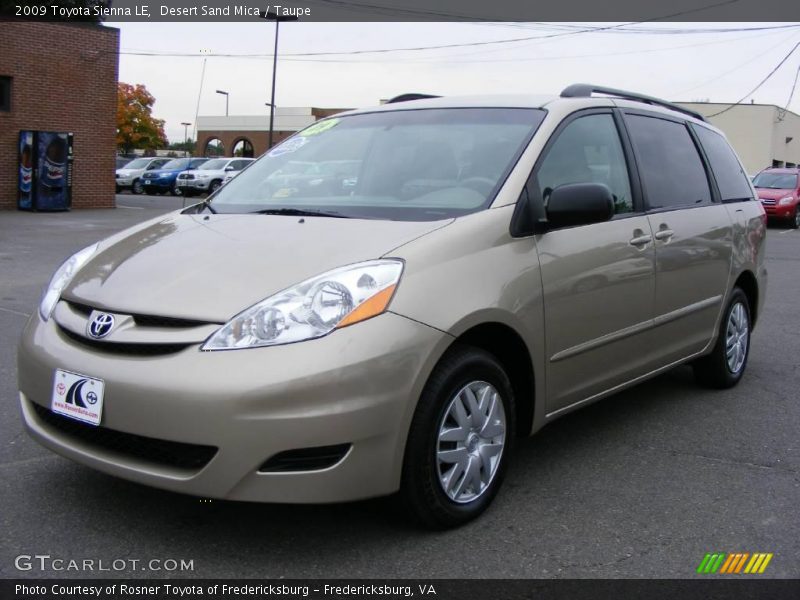 Desert Sand Mica / Taupe 2009 Toyota Sienna LE