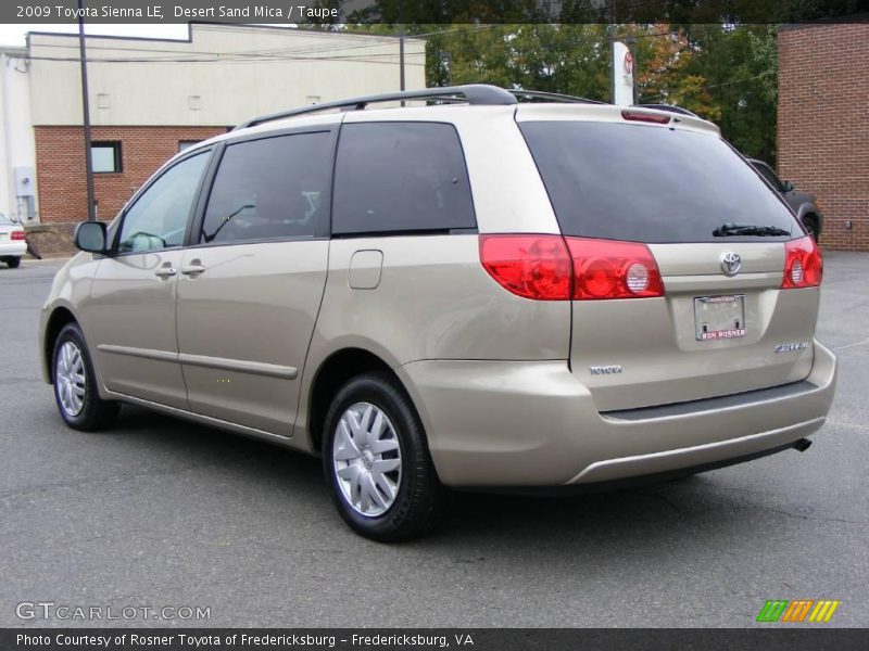 Desert Sand Mica / Taupe 2009 Toyota Sienna LE