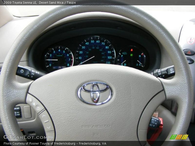 Desert Sand Mica / Taupe 2009 Toyota Sienna LE