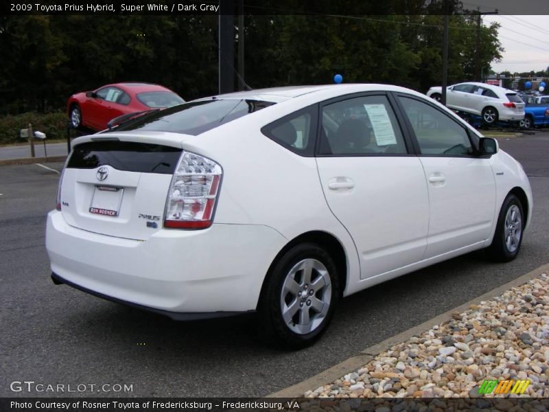 Super White / Dark Gray 2009 Toyota Prius Hybrid