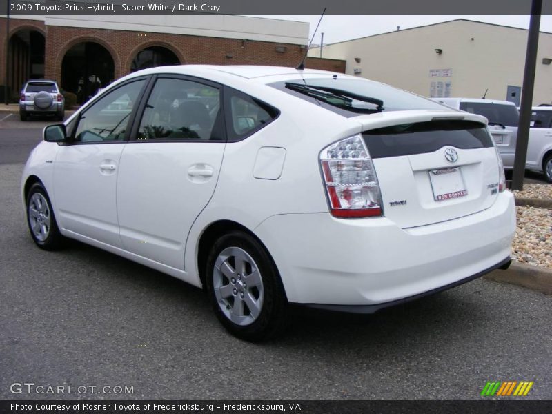 Super White / Dark Gray 2009 Toyota Prius Hybrid