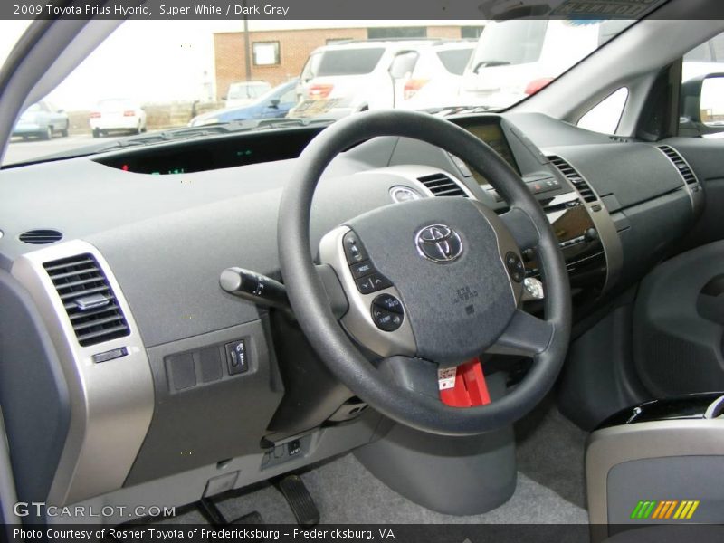 Super White / Dark Gray 2009 Toyota Prius Hybrid