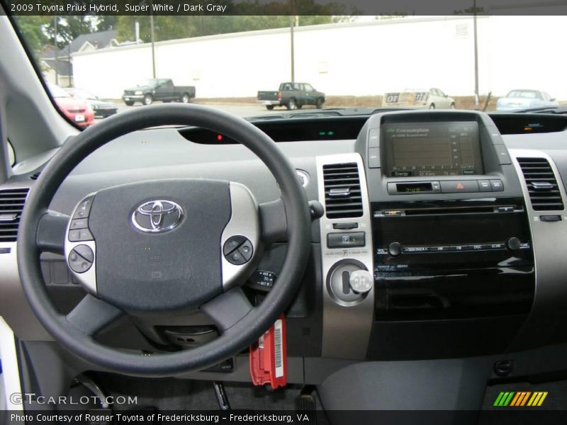 Super White / Dark Gray 2009 Toyota Prius Hybrid