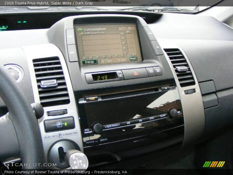Super White / Dark Gray 2009 Toyota Prius Hybrid