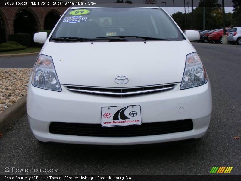 Super White / Dark Gray 2009 Toyota Prius Hybrid