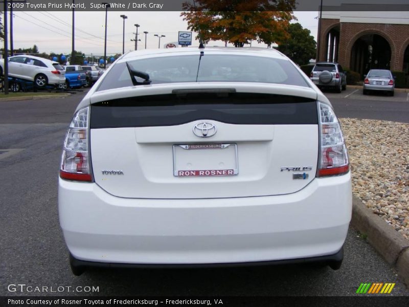 Super White / Dark Gray 2009 Toyota Prius Hybrid