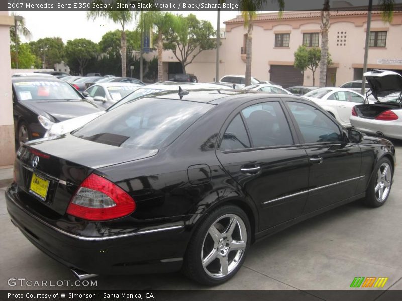 Sienna Black Metallic / Black/Sahara Beige 2007 Mercedes-Benz E 350 Sedan