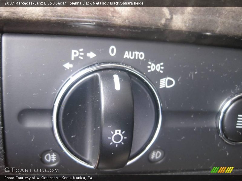 Sienna Black Metallic / Black/Sahara Beige 2007 Mercedes-Benz E 350 Sedan