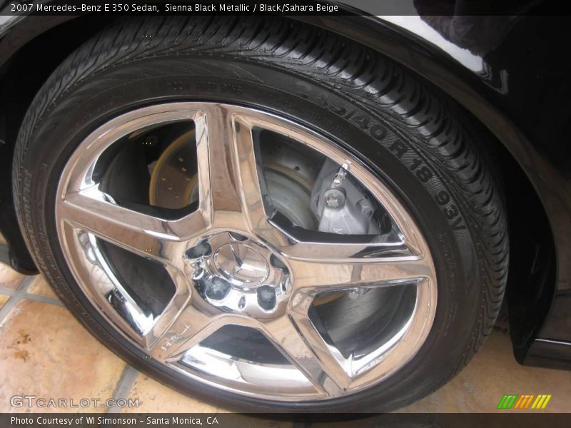 Sienna Black Metallic / Black/Sahara Beige 2007 Mercedes-Benz E 350 Sedan