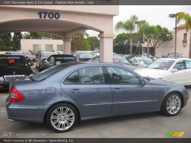 Platinum Blue Metallic / Ash 2007 Mercedes-Benz E 350 Sedan