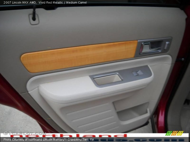 Vivid Red Metallic / Medium Camel 2007 Lincoln MKX AWD