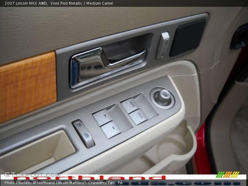 Vivid Red Metallic / Medium Camel 2007 Lincoln MKX AWD