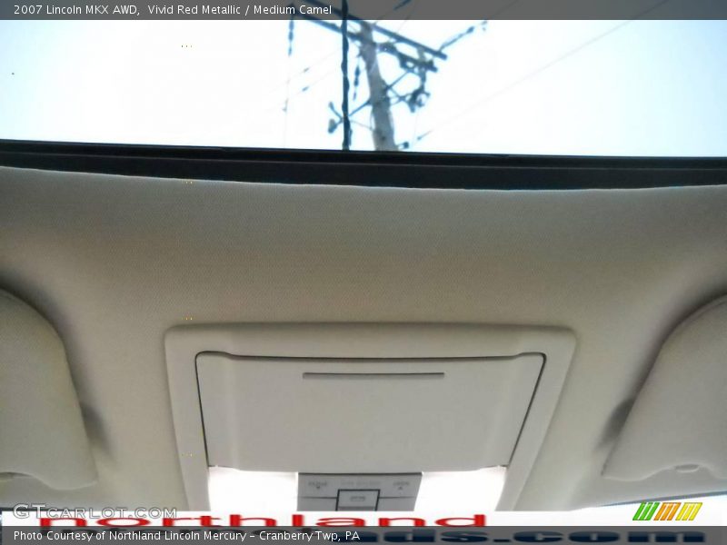 Vivid Red Metallic / Medium Camel 2007 Lincoln MKX AWD