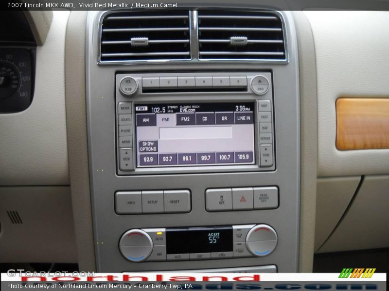 Vivid Red Metallic / Medium Camel 2007 Lincoln MKX AWD