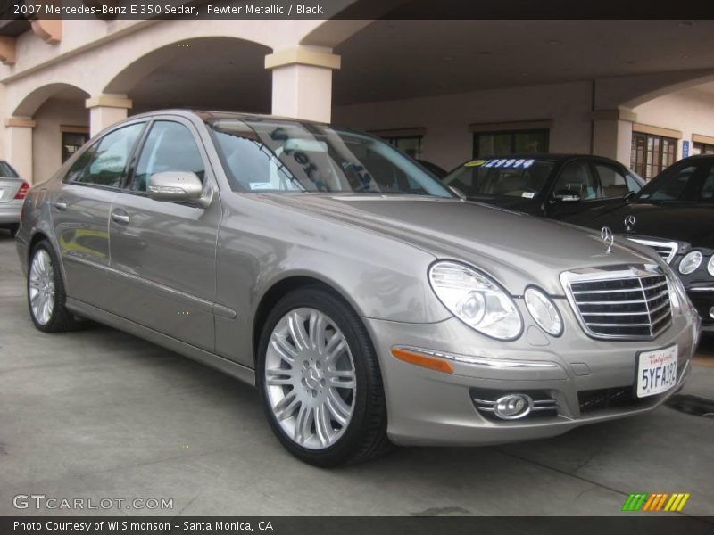 Pewter Metallic / Black 2007 Mercedes-Benz E 350 Sedan