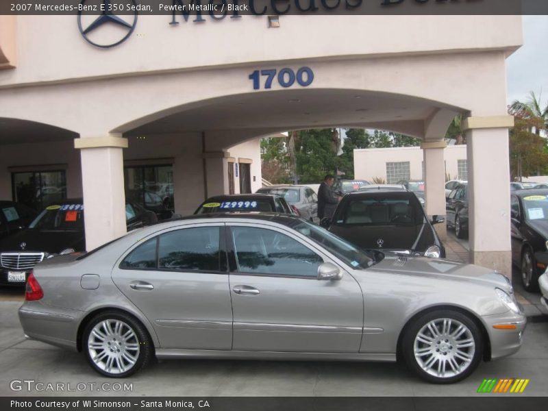 Pewter Metallic / Black 2007 Mercedes-Benz E 350 Sedan