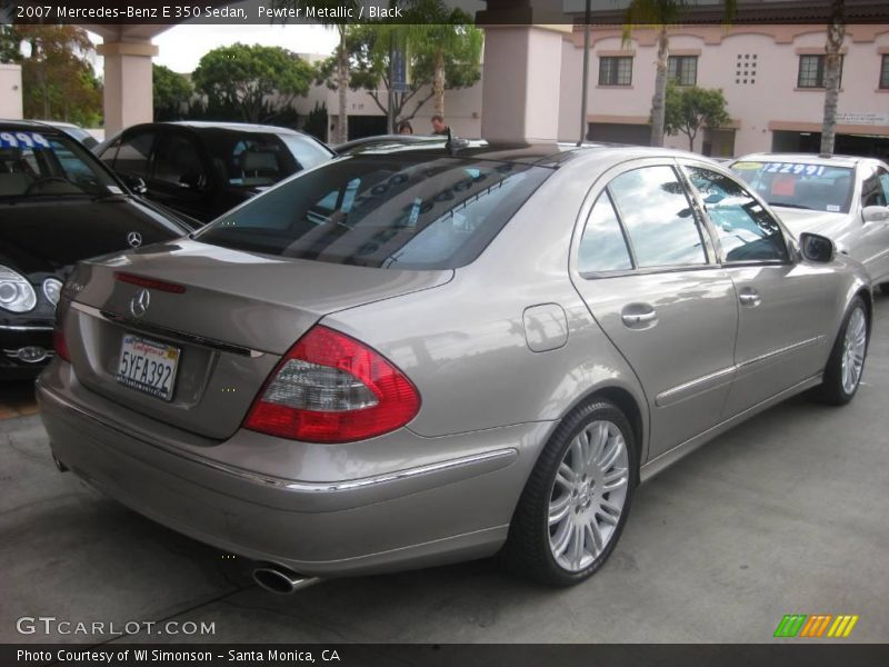 Pewter Metallic / Black 2007 Mercedes-Benz E 350 Sedan