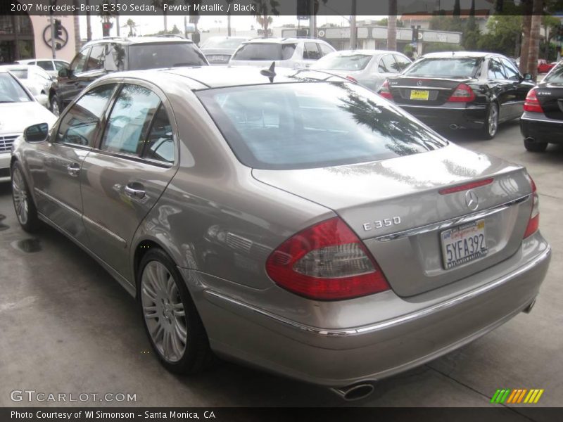 Pewter Metallic / Black 2007 Mercedes-Benz E 350 Sedan