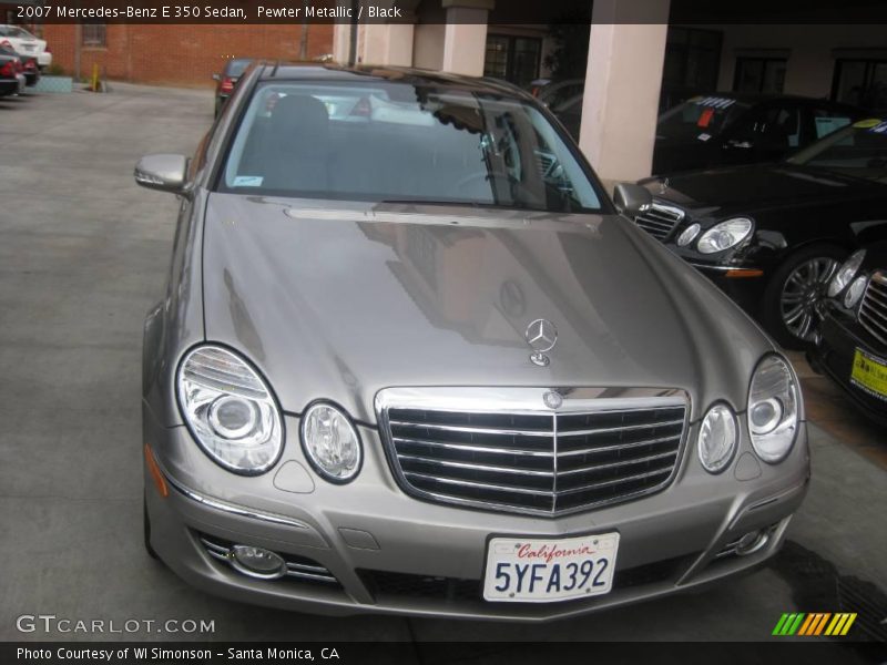 Pewter Metallic / Black 2007 Mercedes-Benz E 350 Sedan