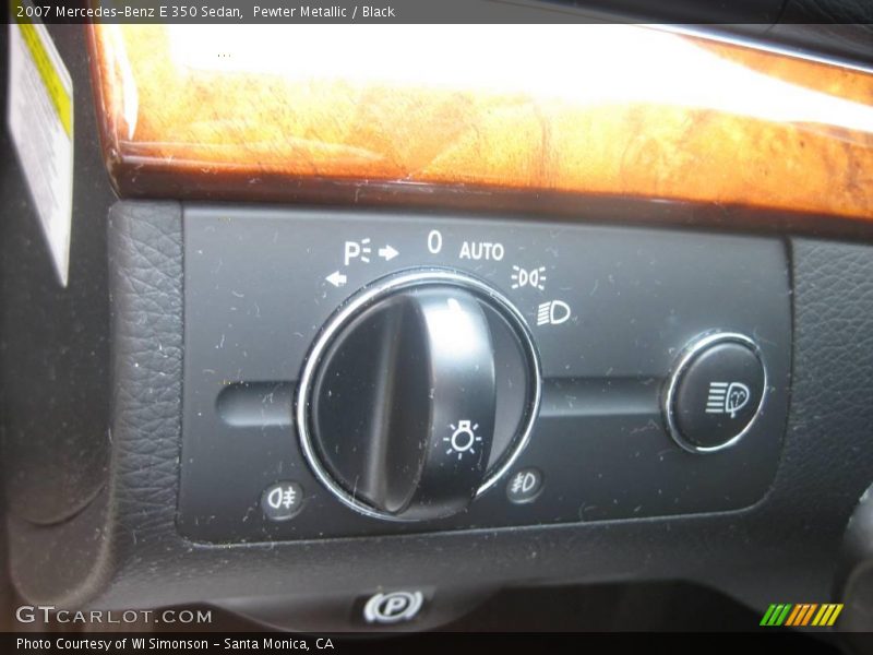Pewter Metallic / Black 2007 Mercedes-Benz E 350 Sedan