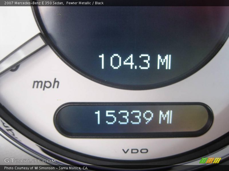 Pewter Metallic / Black 2007 Mercedes-Benz E 350 Sedan