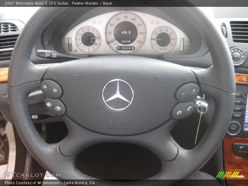 Pewter Metallic / Black 2007 Mercedes-Benz E 350 Sedan