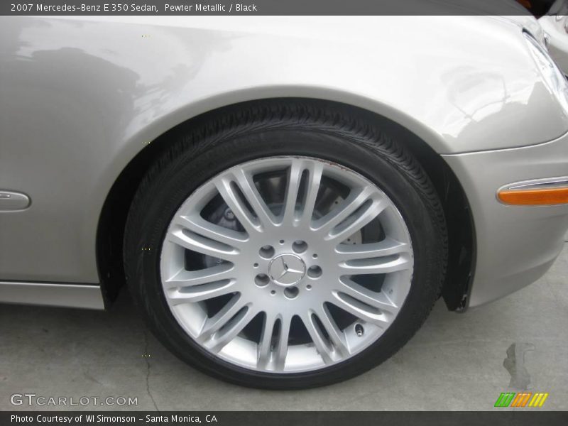 Pewter Metallic / Black 2007 Mercedes-Benz E 350 Sedan