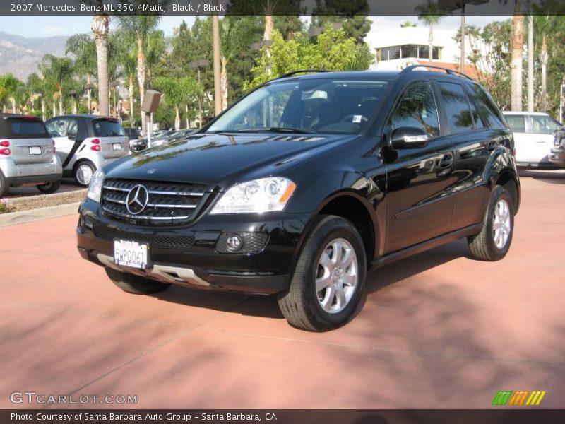 Black / Black 2007 Mercedes-Benz ML 350 4Matic