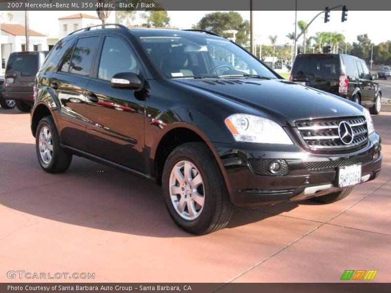 Black / Black 2007 Mercedes-Benz ML 350 4Matic