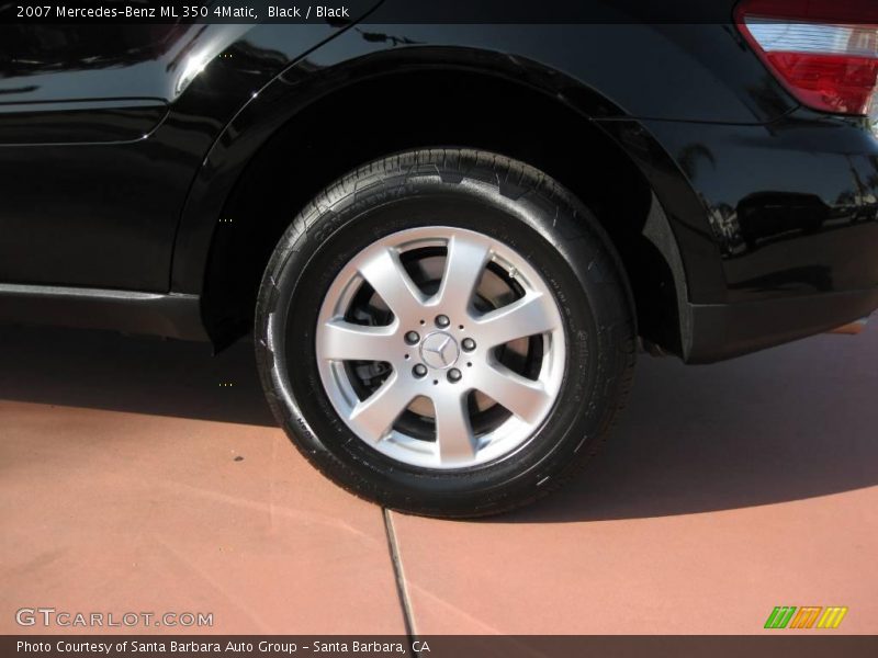 Black / Black 2007 Mercedes-Benz ML 350 4Matic