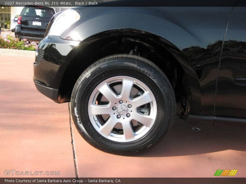 Black / Black 2007 Mercedes-Benz ML 350 4Matic