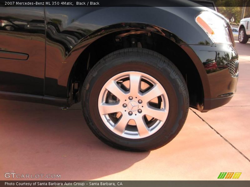 Black / Black 2007 Mercedes-Benz ML 350 4Matic