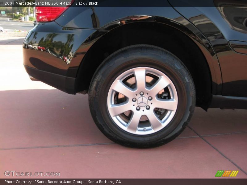 Black / Black 2007 Mercedes-Benz ML 350 4Matic