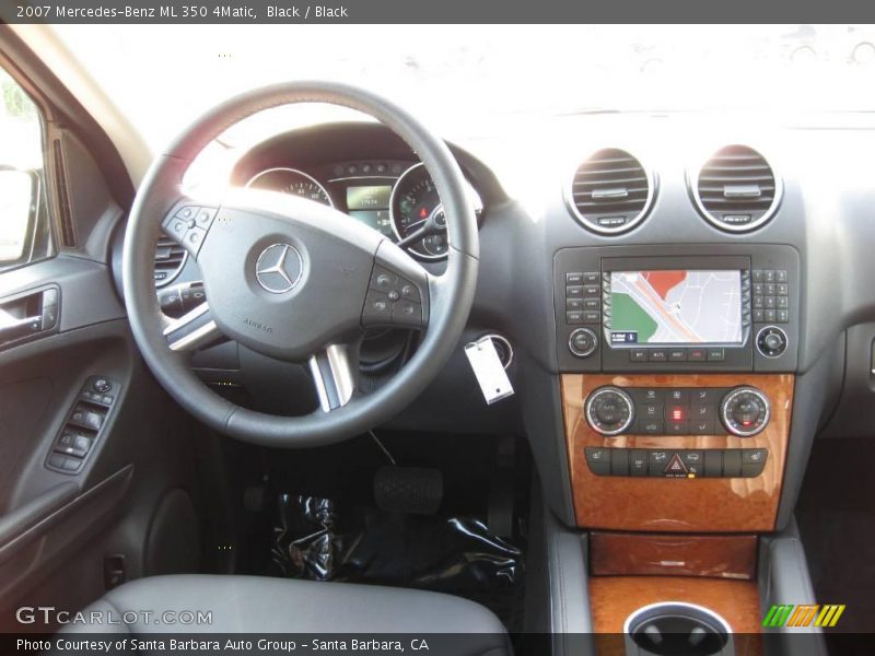 Black / Black 2007 Mercedes-Benz ML 350 4Matic