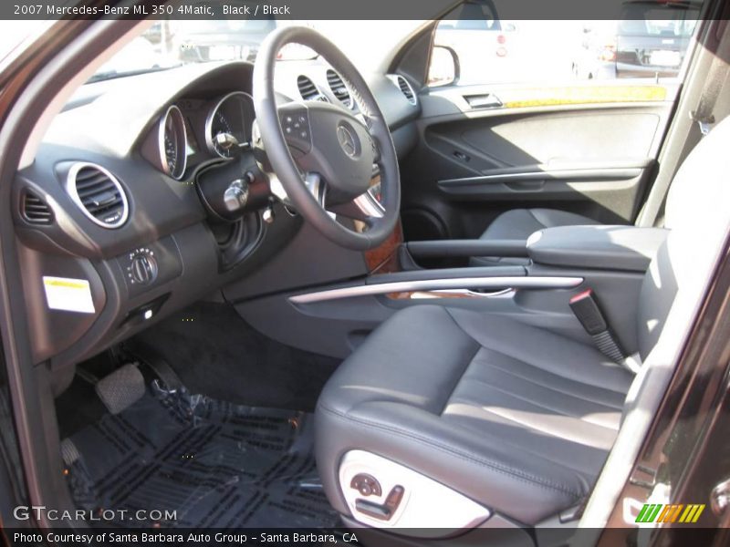 Black / Black 2007 Mercedes-Benz ML 350 4Matic