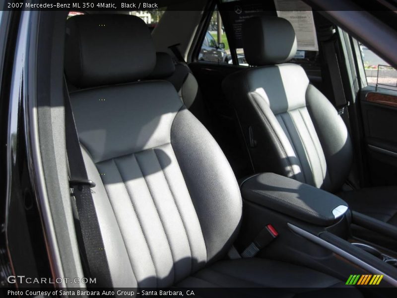 Black / Black 2007 Mercedes-Benz ML 350 4Matic