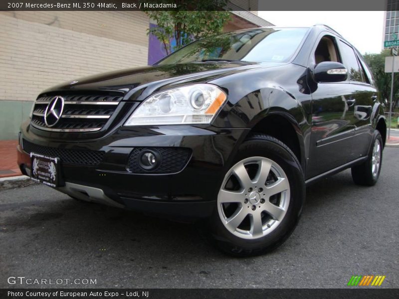 Black / Macadamia 2007 Mercedes-Benz ML 350 4Matic