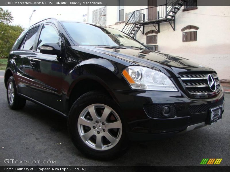 Black / Macadamia 2007 Mercedes-Benz ML 350 4Matic