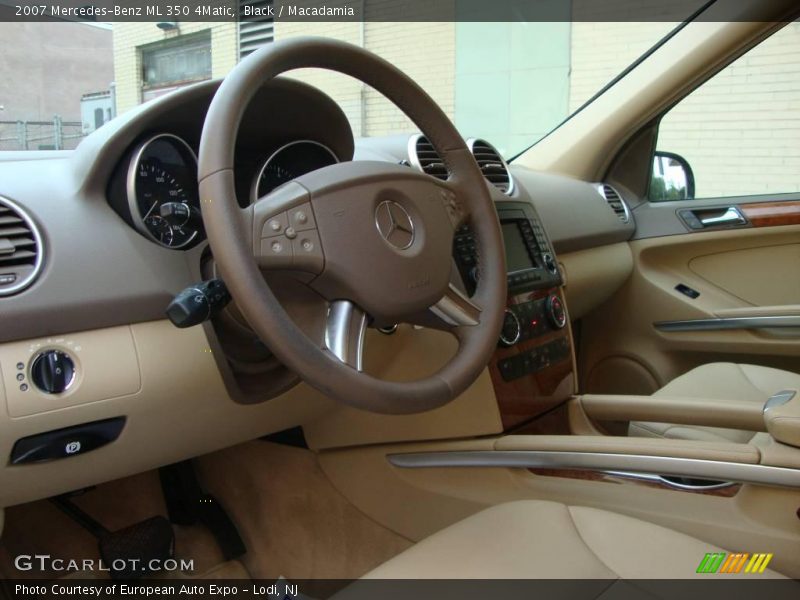 Black / Macadamia 2007 Mercedes-Benz ML 350 4Matic