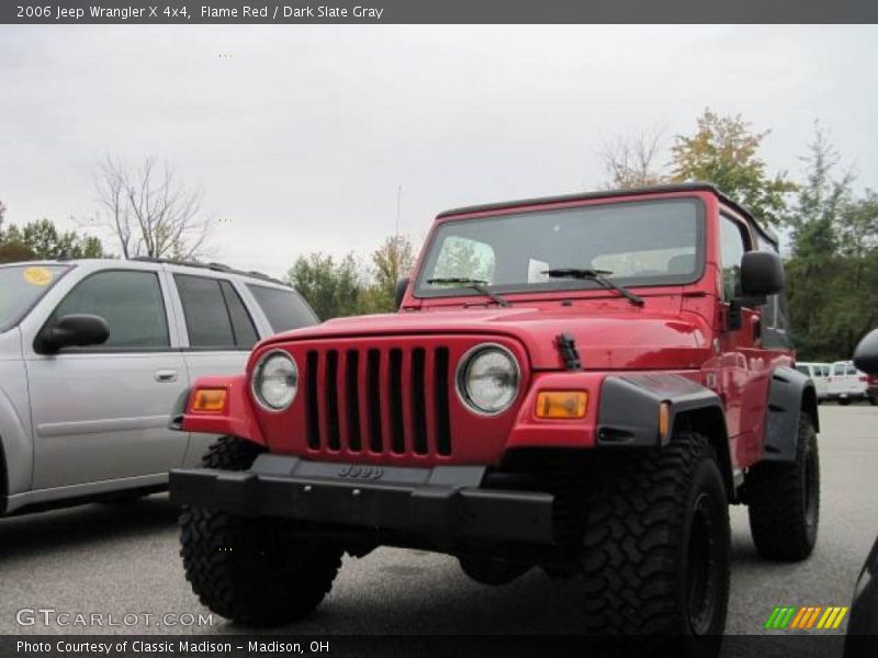 Flame Red / Dark Slate Gray 2006 Jeep Wrangler X 4x4