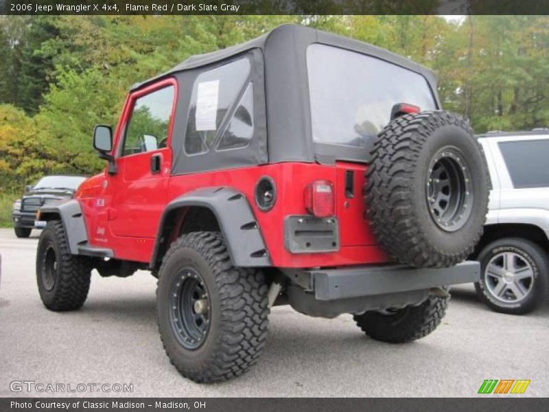 Flame Red / Dark Slate Gray 2006 Jeep Wrangler X 4x4