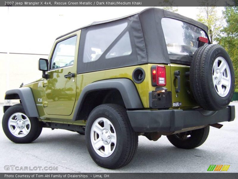 Rescue Green Metallic / Dark Khaki/Medium Khaki 2007 Jeep Wrangler X 4x4